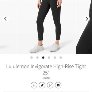 Lululemon invigorates 25" black size 10